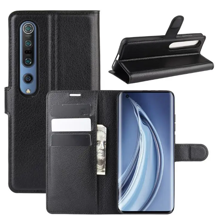 Чехол-книжка для Xiaomi Mi CC9 Pro Note 10 кожаный ударопрочный чехол-бумажник с подставкой