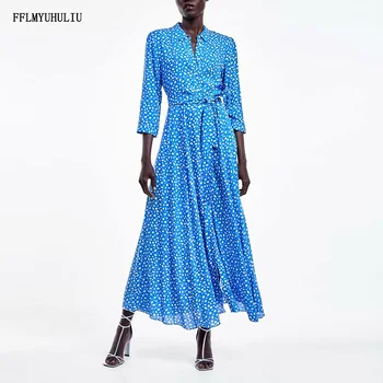 

Women's Shirts Autumn New Turn-down Collar Long Sleeve Flower Print Shirt Single-breasted Cotton Casual Shirt