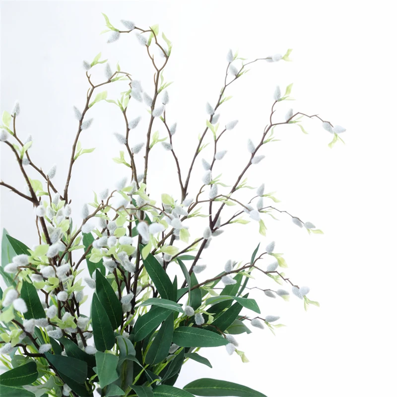 Artificial Willow Bud Branches - JAROWN Fake Flowers for Home Decor and DIY