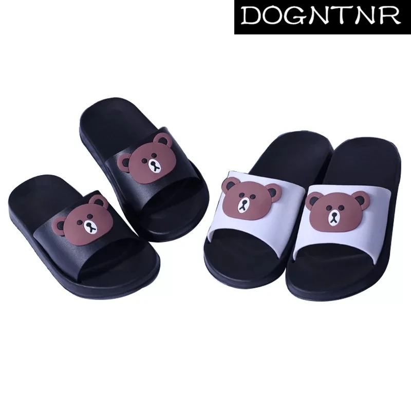 

Slippers Women Summer Thick Bottom Non-slip Cartoon flat Sandals And Slippers Outdoor Slippers Wild fashion Wearable Sandals Men
