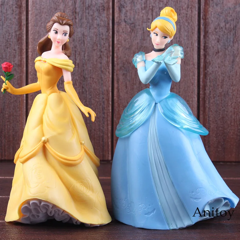 Супер премиум фигурка принцесса Золушка Красавица и Чудовище Белль ПВХ Фигурки принцесса куклы для девочек коллекционная игрушка