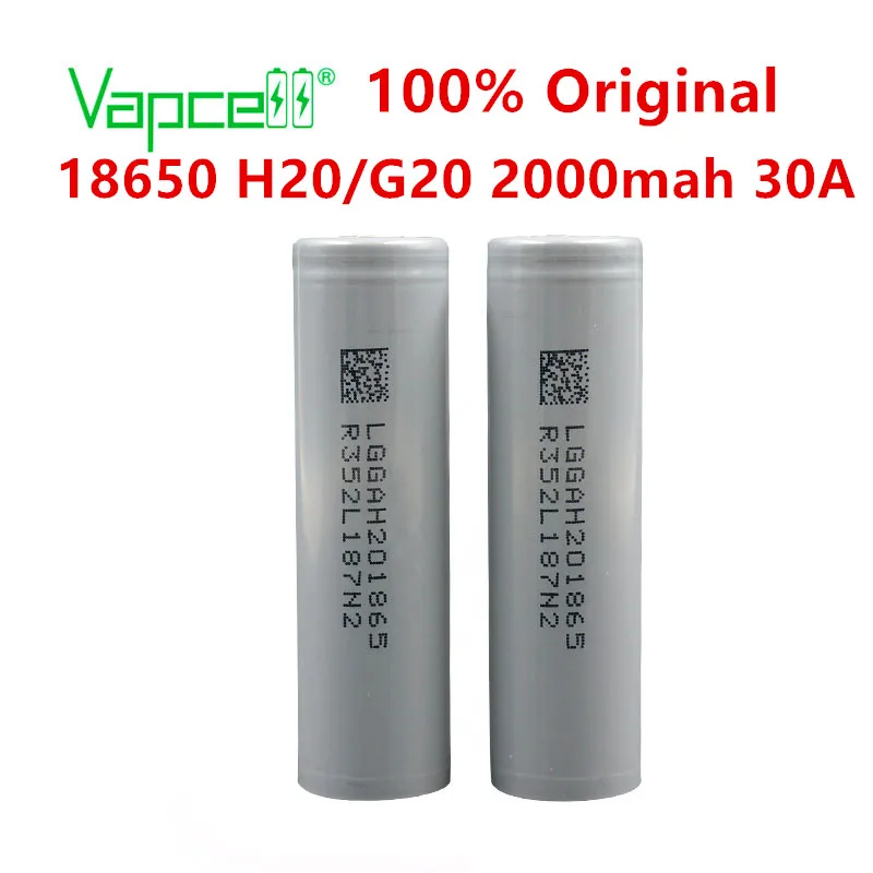 1 Dollar Coupon Vapcell Original H20 / G20 18650 2000mah 30a Battery
