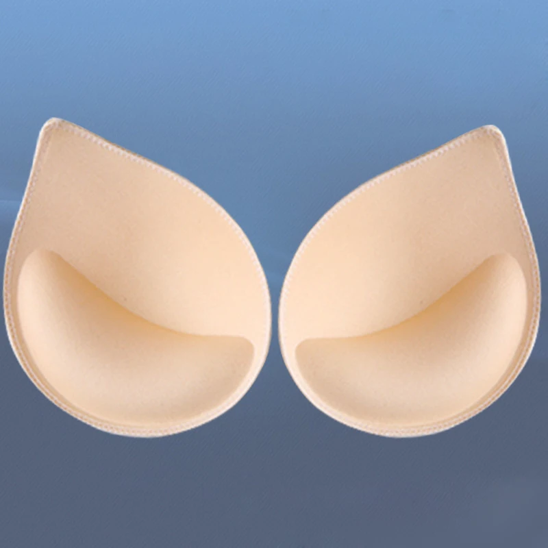 

2-1Pair Spong Bra Pads Bikini Chest Cup Push Up Insert Foam Pads for Women Swimsuit Padding Removeable Enhancer Bra Pads