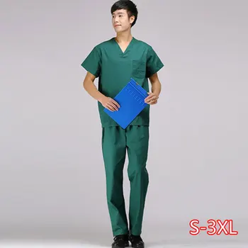 

Hospital Doctor Nurse Short-sleeved Medical Uniform Tops/suits Dental Clinic Beauty Salon Workwear Overalls Clothes Scrub Sets
