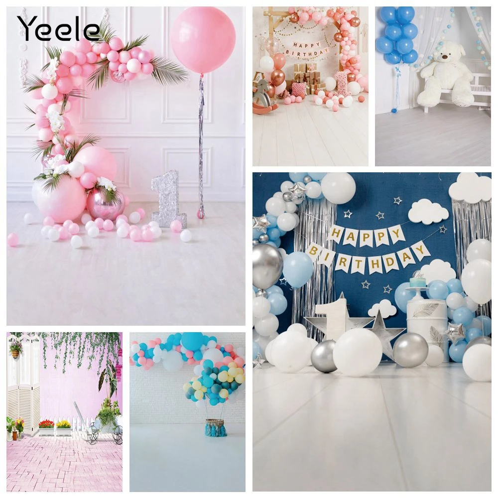 Фоны Yeele для фотосъемки детей день рождения воздушный шар цветы торт Декор Ins