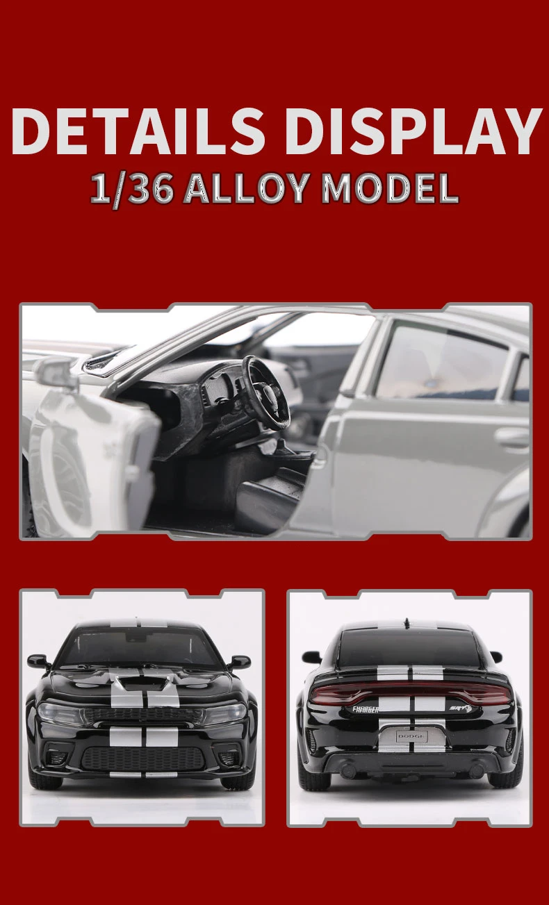 Modelo de Carro Simulação de Metal Dodge Durango Carregador Hellcat Srt Liga Esportes Diecasts Brinquedo Carro Modelo Coleção Crianças Presente 1 - 36 9 Brinquedos e hobbies