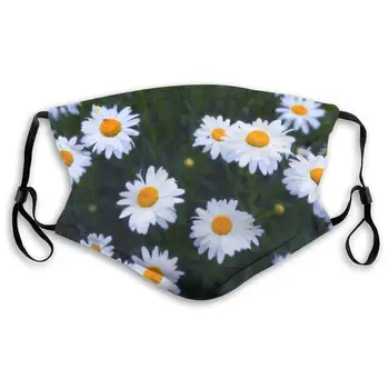 

NYF Flower-Daisy Anti-dust Face Mouth Mask with Carbon Filters Washable for Everyday Life