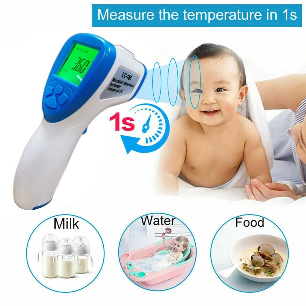 

LC166 LCD Digital Handheld IR Temperature Gun Noncontact Laser Thermometer LCD Thermometer Digital Temperaturer