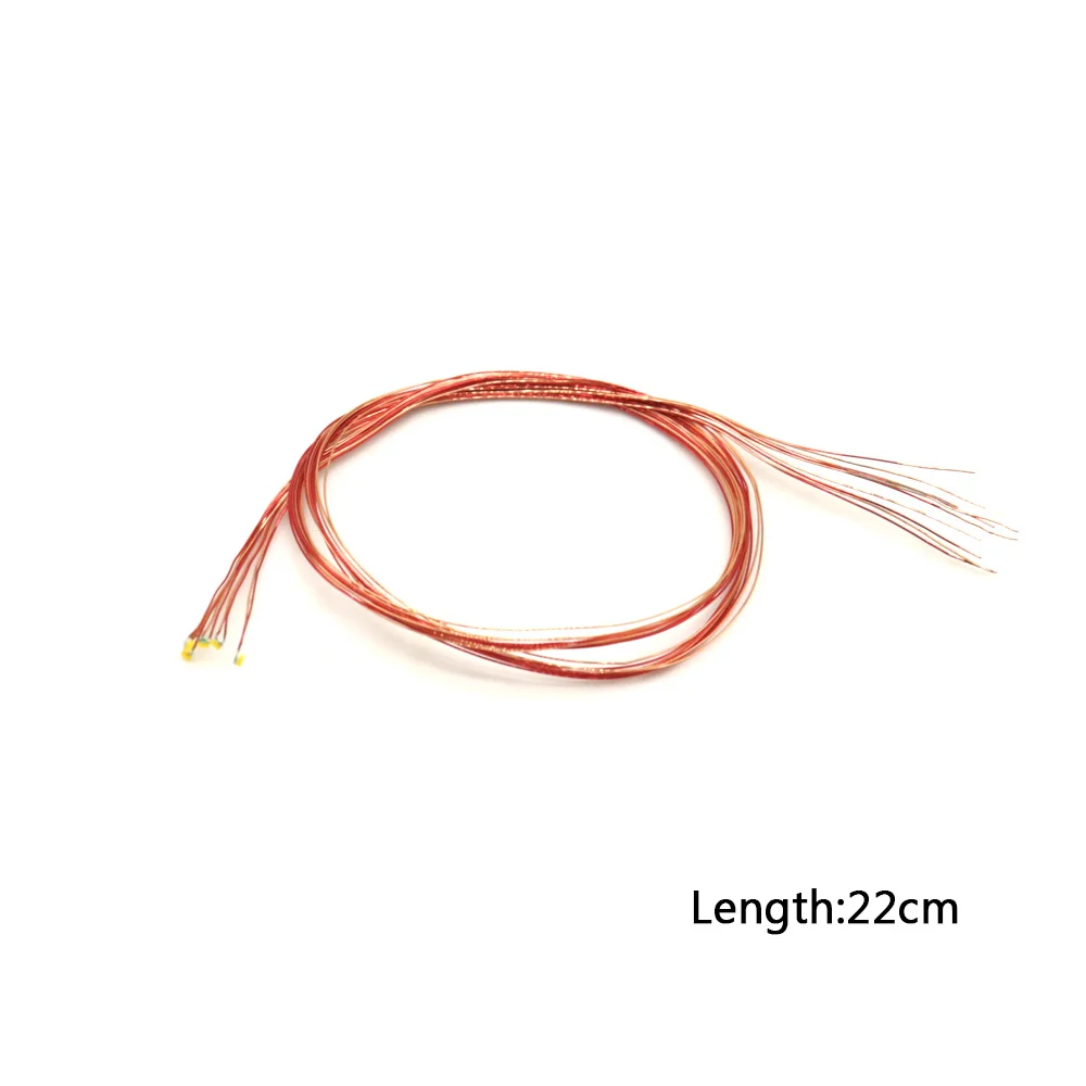 0.1mm Wired Chip Led SMD 0201/0402 3V Led Lamp Models Train Pre-soldered Micro Litz