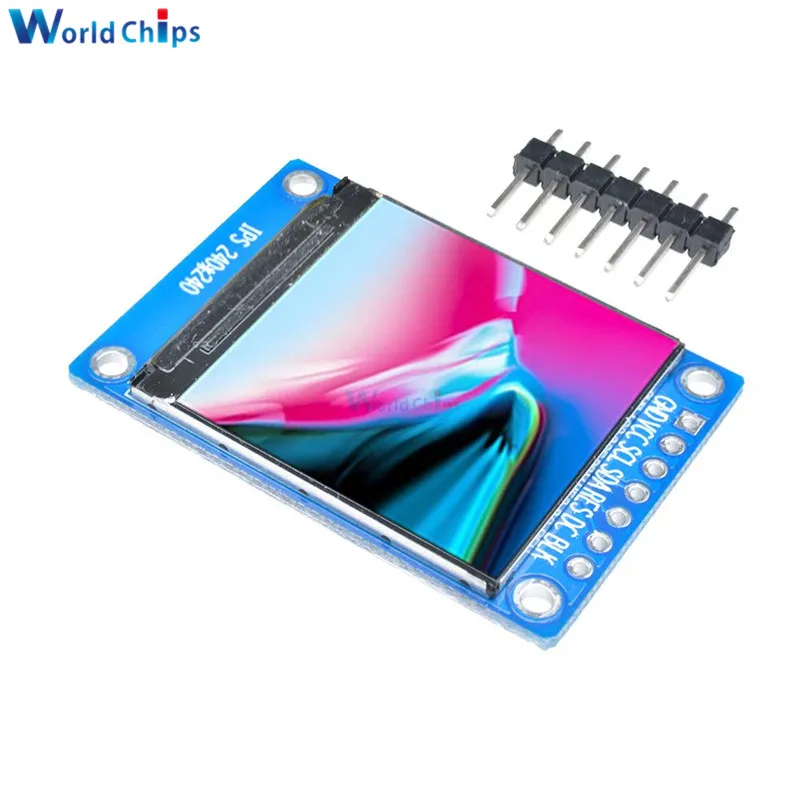 1,3 дюймов ips HD TFT ST7789 Водительская подушка безопасности 240*240 SPI Связь 3,3 V Напряжение 4-провод SPI Интерфейс полный Цвет ЖК-дисплей OLED Дисплей "сделай сам"