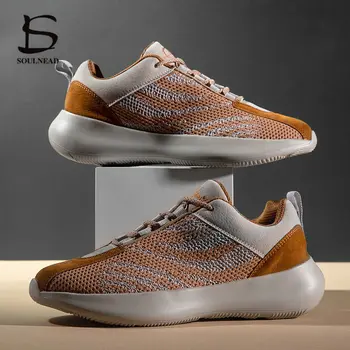 

Men's Running Sneakers Spring New Men's Shoes Fly Weave Breathable Casual Sports Shoes Men Fashion Lightweight Jogging Shoes
