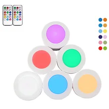 RGB пульт дистанционного управления маленький Ночной светильник, 13 цветов, меняющий светильник, лампа для автомобиля, палатки, спальни, коридора, атмосферная лампа, праздничный Декор