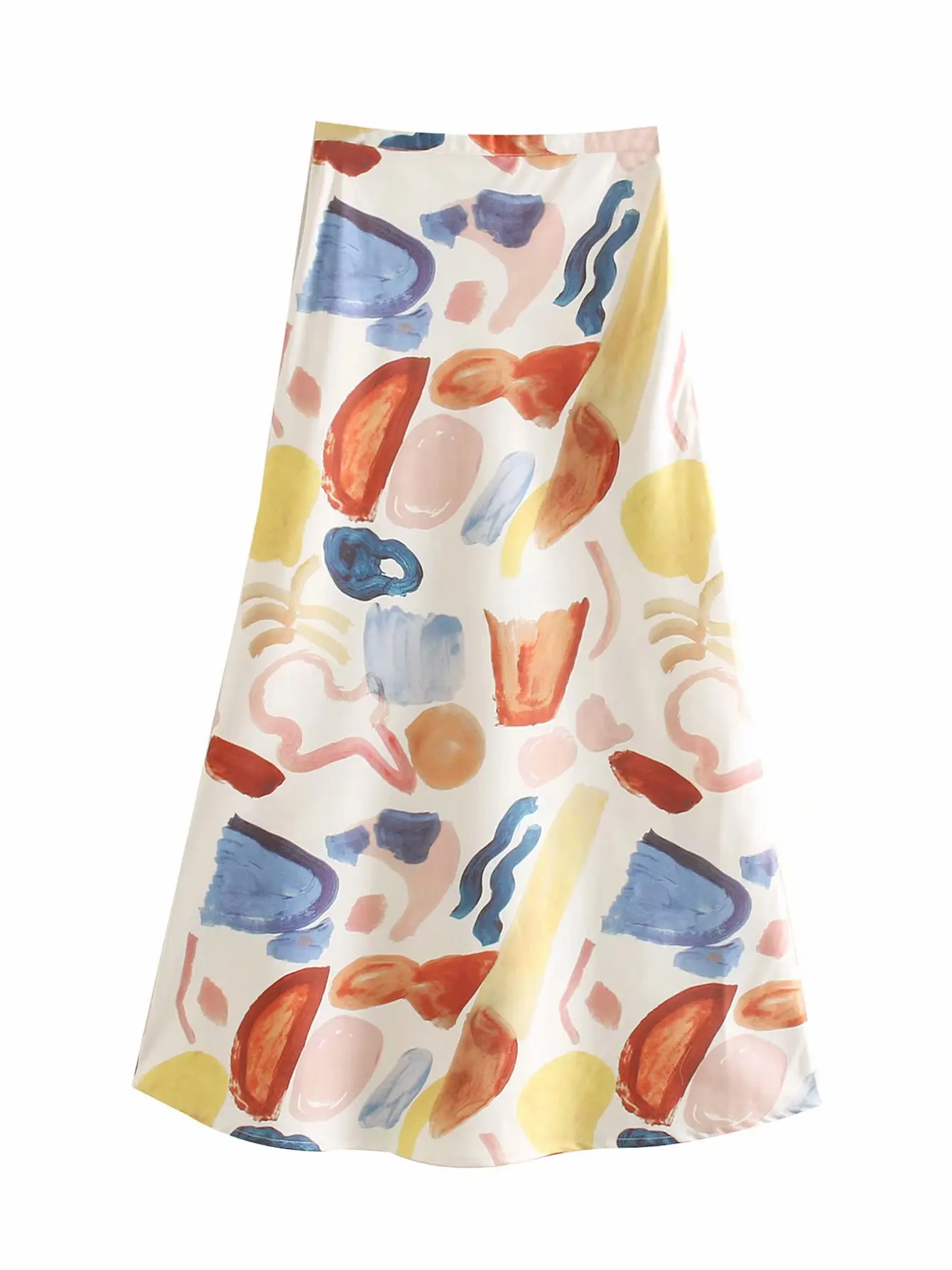 

Cross Border for 2019 Spring And Summer New Style Ozhouzhan Graffiti Skirt Women's Printed Skirt A8WS9399
