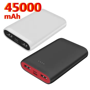 

Portable Mini 45000 MAh Power Bank For All Mobile Phone Power Bank Pover Bank Charger 2 USB Ports External Battery Poverbank