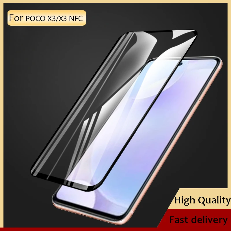 VALAM противоударное закаленное стекло для Xiaomi Poco X3 NFC защита экрана полное