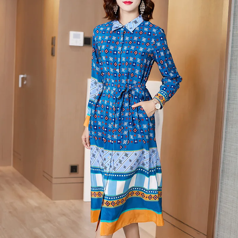 Blue Chiffon Bohemian Bloemen Zijde Shirt Jurken Vrouwen 2020 Zomer Lange Casual Kantoor Werk Beach Party Jurk Plus Size Dropship Blue Chiffon Bohemian Bloemen Zijde Shirt Jurken Vrouwen 2020 Zomer Lange Casual Kantoor Werk Beach Party Jurk Plus Size Dropship