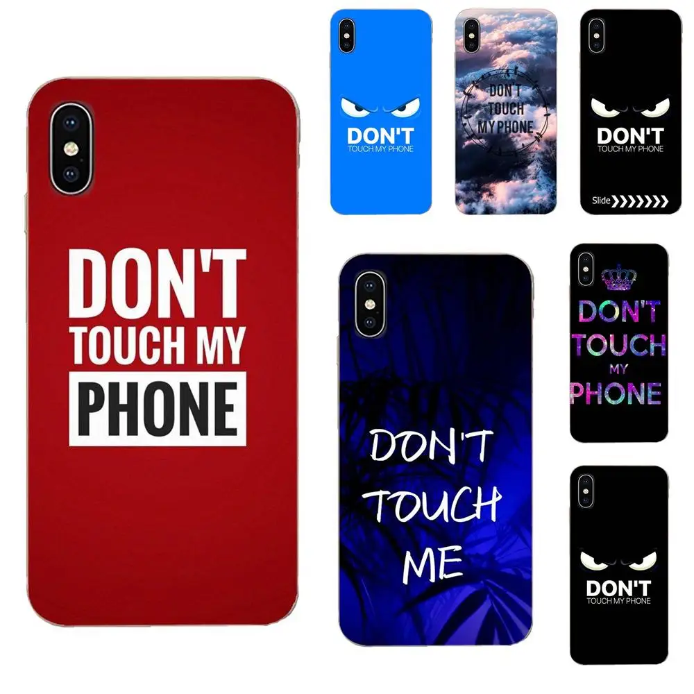 Мягкий Сотовый телефон с надписью Don't Touch My для Xiaomi CC9E Mi3 Mi4 Mi4i Mi5 Mi 5S 6 6X 8 9 SE Play Plus Pro