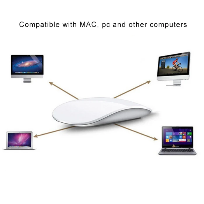 Беспроводная Bluetooth сенсорная мышь настольный компьютер универсальный для MacBook Windows AS99