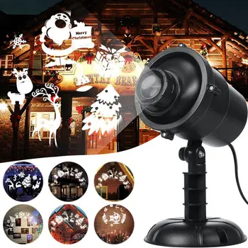 

Christmas LED Moving Projector Light Xmas Party Outdoor Landscape Lamp RF Protector Lamp With Remote Control