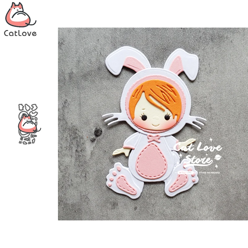 Catlove Rabbit Baby Animal Metal Cutting Dies Scrapbooking Stencil Die Cuts Card Making DIY Craft Embossing New Dies For 2020