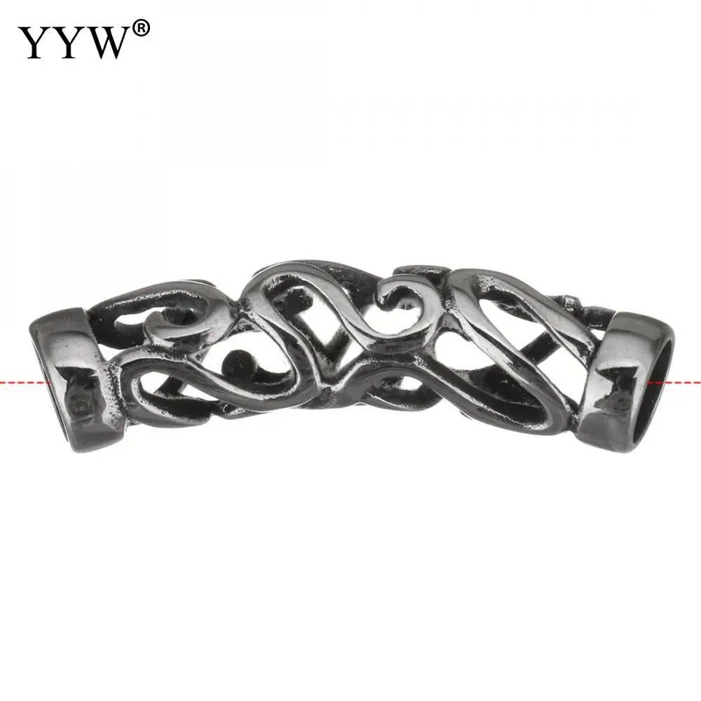 20PCS Vintage Stainless Steel Bracelet Connector Findings 41x13x9.50mm Hole:Approx 7mm For Diy Retro Bracelet Jewelry Accessory