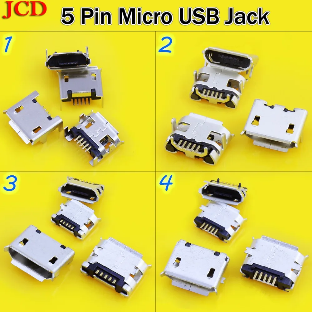 JCD Micro USB разъем для постоянного тока 5 pin V8 Порт зарядки данных розетка для lenovo для huawei для zte для huawei mobile, tablet