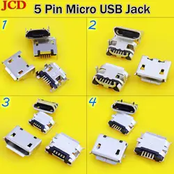 JCD Micro USB разъем для постоянного тока 5 pin V8 Порт зарядки данных розетка для lenovo для huawei для zte для huawei mobile, tablet