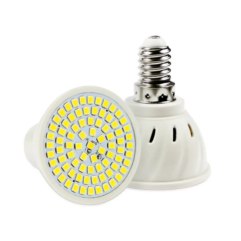 LED Spotlight Bulb E27 E14 MR16 GU10 2835 Lamp for Bedroom Kitchen Living Room White Light 60 80 Leds | Освещение