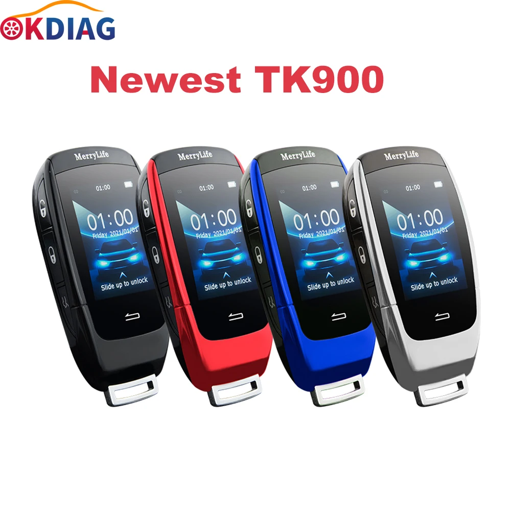 TK900 مفتاح تحكم عن بعد 3 أزرار ذكي معدلة مع شاشة LCD لسيارة Mercedes-Benz S Class 500L S450LFor BMW VW Ford Audi Key