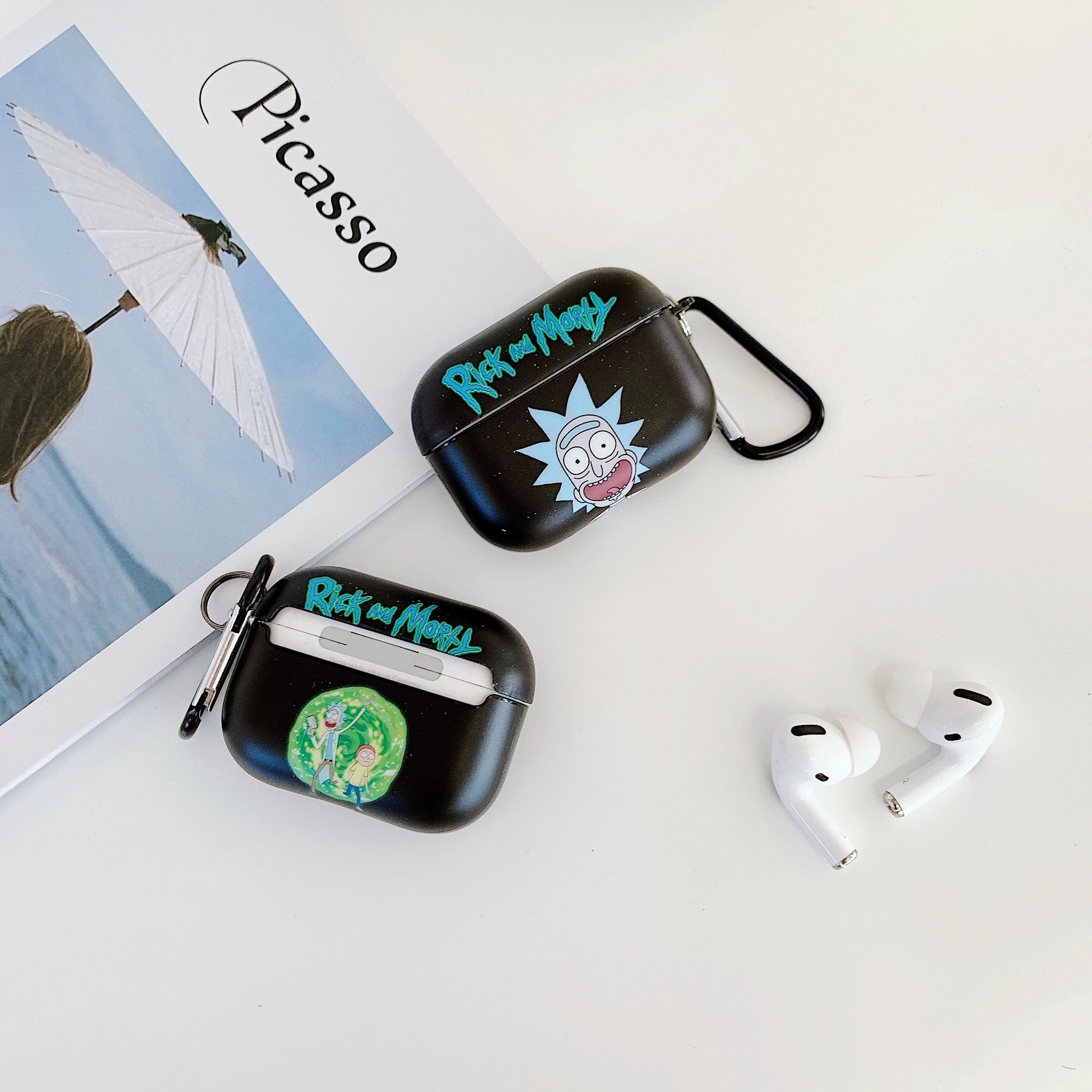Мультфильм Рик и Морти беспроводной Bluetooth чехол для наушников Apple AirPods Pro & 2 1