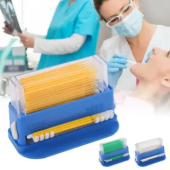 

3Colors Dental Disposable Micro Applicator Tip Bendable Sticks Brush Dispenser with Box OralHygiene TeethCare Dentist Equipment
