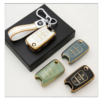 TPU Car Key Case Cover Shell Fob per KIA Rio 3 Soul Optima Ceed K2 K5 Cerato Sportage per Hyundai Elantra Accent i20 i30 ix35 - TPU Car Key Case Cover Shell Fob per KIA Rio 3 Soul Optima Ceed K2