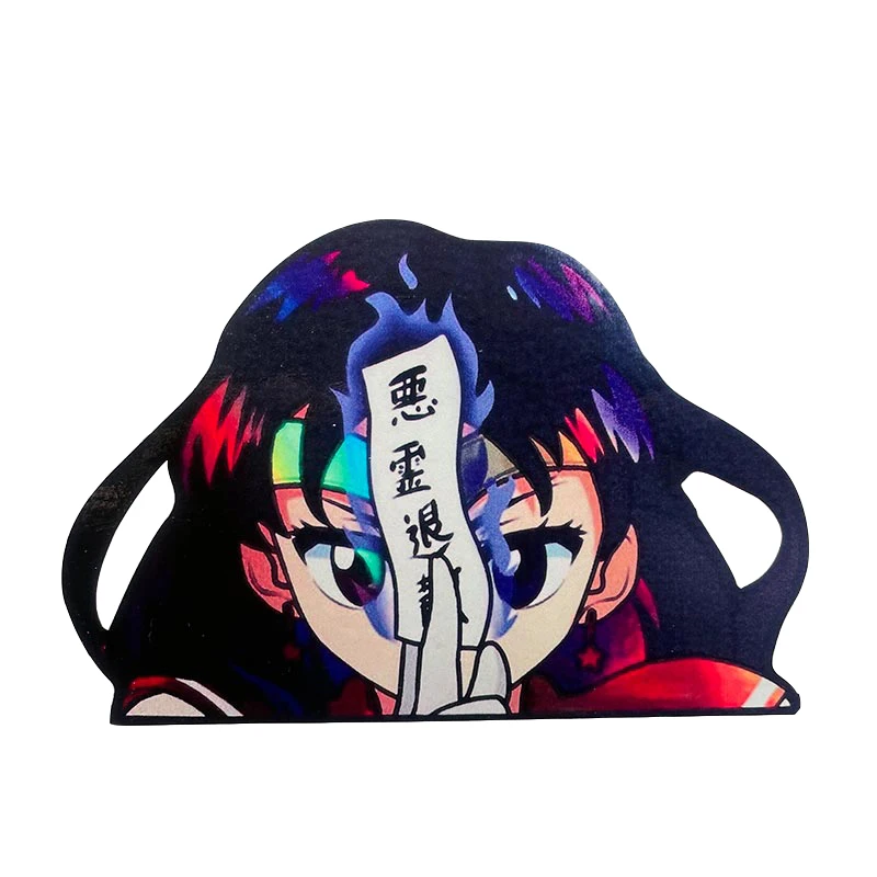 13cm X 8.7cm Japan Anime Sailor Mars Peeker Car Sticker Vinyl JDM Graffiti Peeking No Reflective Motorcycle Styling Decal | Автомобили и
