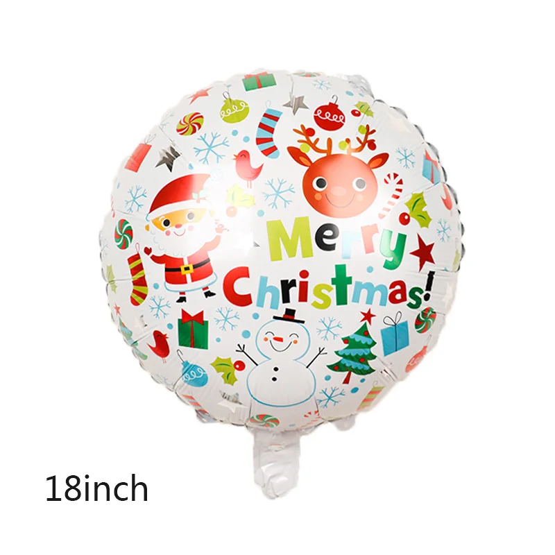 5pcs 5 шт. 18 дюймов Санта Клаус воздушный шарик из фольги в форме украшения для рождественской вечеринки для дома Снеговик надувной шар с рождественским оленем Пингвин новогодние игрушки - Цвет: 5pcs