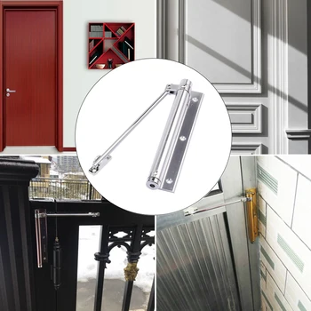

Spring Rated Steel Useful Mounted Closer Fire Hardware Door Automatic Adjustable Surface Strength Single Closing Door Stainless