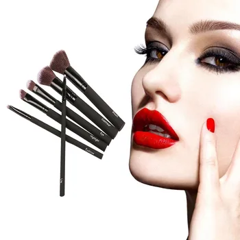 

6PC Make Up Foundation brush Nylon eyeshadow eyebrow eyeliner soft Cosmetic Brushes Eye Shadow pinceis de maquiagemJ324