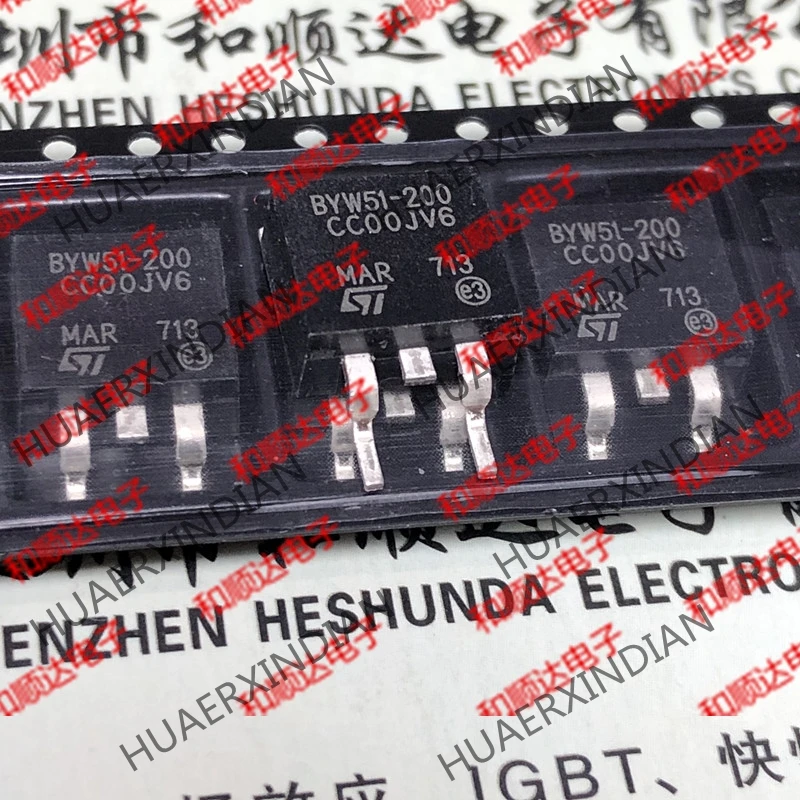 20 шт./лот новые оригинальные BYW51-200 до-263 200 в 20A