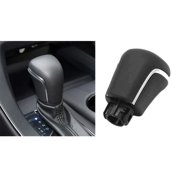 

Car Leather Gear Shift Konb for Toyota Corolla Levin Camry XV70 V70 Avalon 2018 2019 2020 Gear Shifter Head Ball Black