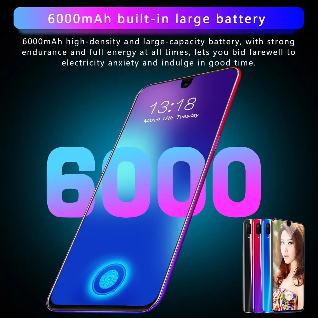 X23 Smart Phone 2+32Gb 6000Mah Mobile Phone Dual