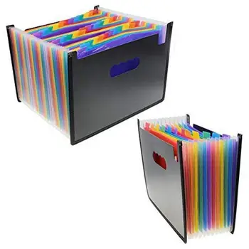 

Expanding Files Folders 12+36 Pockets-Portable Expandable Accordion A4 Size and Letter Size File Folder Oxford Document Wallet