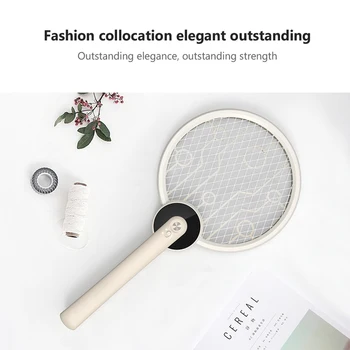 

Electric Mosquito Swatter Rechargeable Tennis Racket Fly Insect Racket Zapper Handheld Racket Insect Fly Bug Wasp