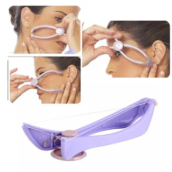 

DIY Women Hair Removal Epilator Mini Facial Hair Remover Spring Threading Face Defeatherer for Cheeks Eyebrow Makeup Beauty Tool