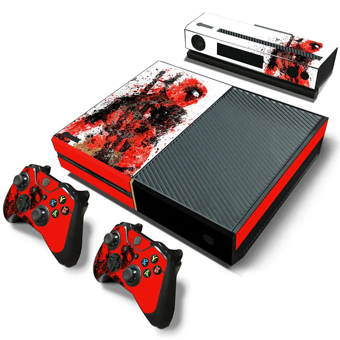 Marvel Spiderman Deadpool Sticker for XBOX ONE Skin Sticker Console and Controllers for XBOX ONE Gamepad Controller Decal 