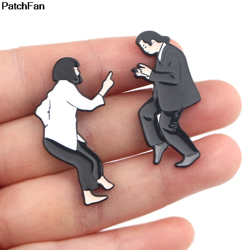 A2692 Patchfan Pulp fiction модные забавные очаровательные милые Мультяшные булавки для детей, мужчин, женщин, броши, аксессуары для одежды, ювелирные изделия, значки