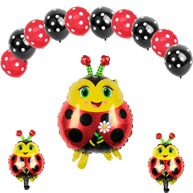 Bee Frog Ladybug Snail Aluminum Film Balloon Set Children's Toy Birthday Party Banquet Decoration