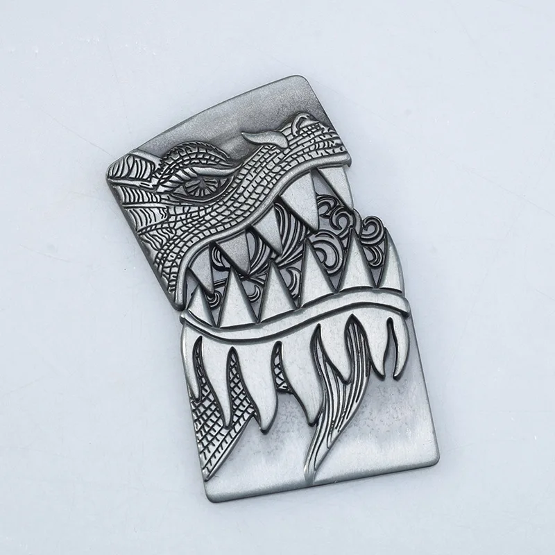 

Personality Dragon Head Pattern DIY Metal Badge For Zippo Kerosene Oil Lighter Grind Wheel Lighter Decor Accessory Metal Sticker