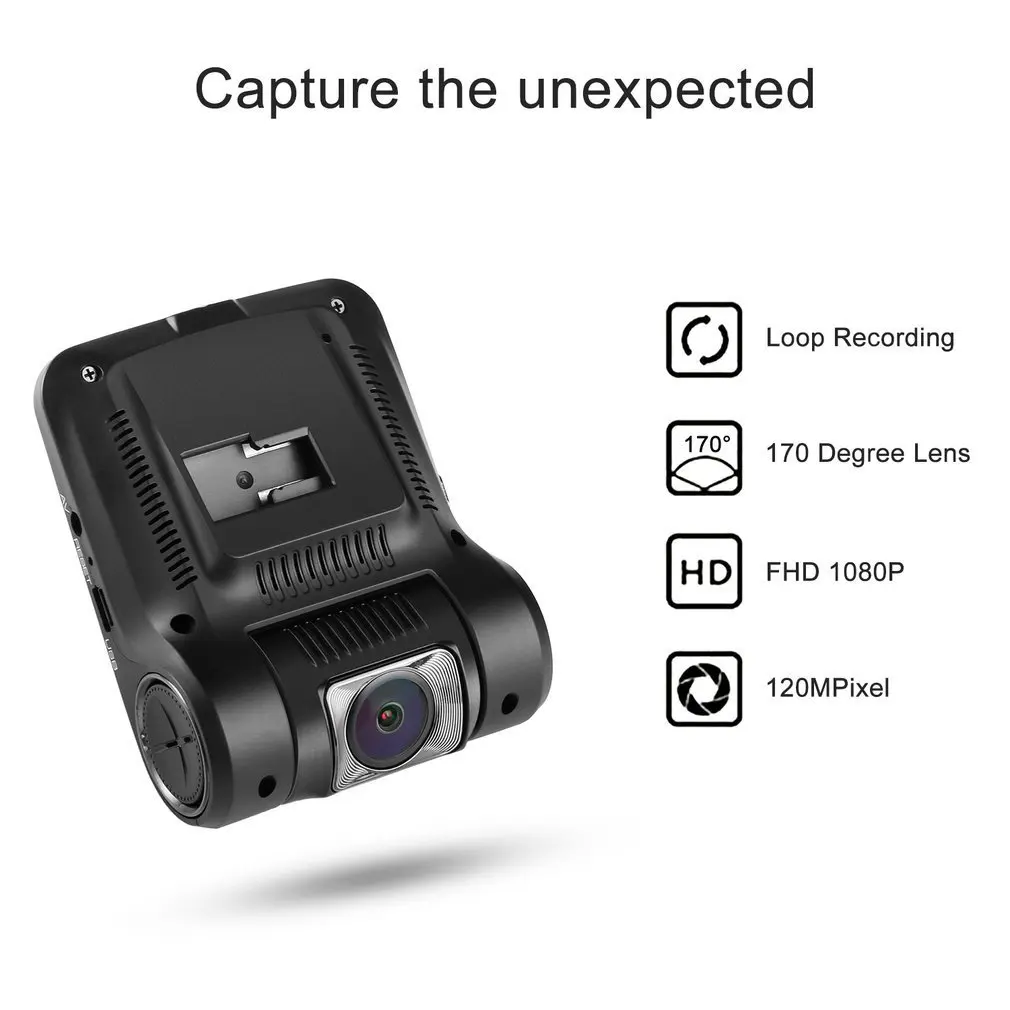 LESHP 2,4 дюймов Автомобильный видеорегистратор HD 1080P Автомобильная Камера вождения рекордер Dash Cam Dashboard камера 170 градусов встроенный WiFi 200MP ЖК-объектив