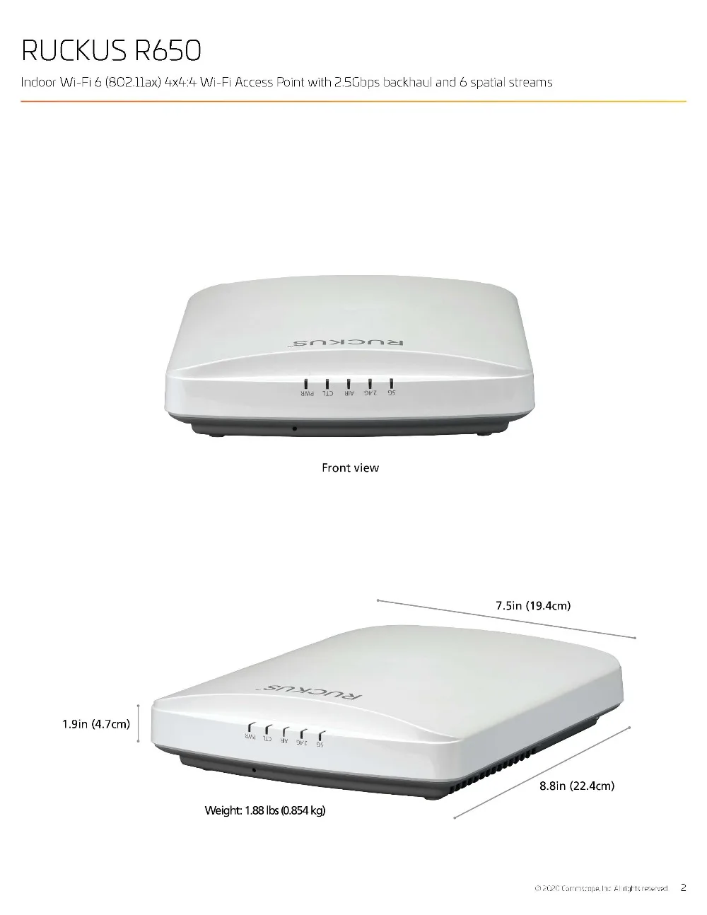 Hoja de datos de Ruckus R650_页面_2