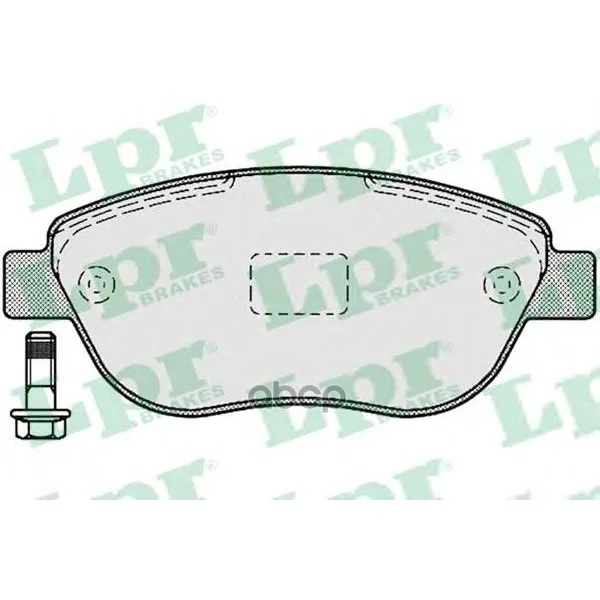 Колодки Тормозные Fiat 500 09-/Doblo 01- Передние Lpr 05p1192 Lpr арт. 05P1192