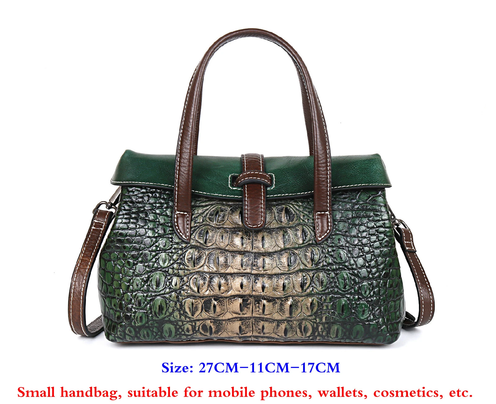 Handmade Ladies Hand Bags Genuine Leather Women Shoulder Bag Alligator  Personalized Woman Luxury Handbags Female Torebki Damskie| | - AliExpress